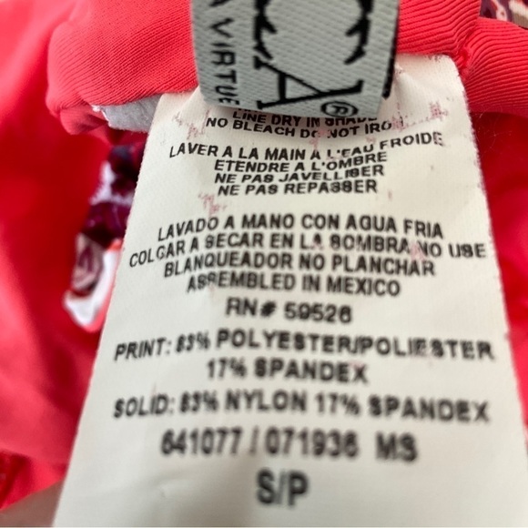 Becca Braided One Piece Swimsuit Exposed Back Multi Print Size S/P - Picture 13 of 13